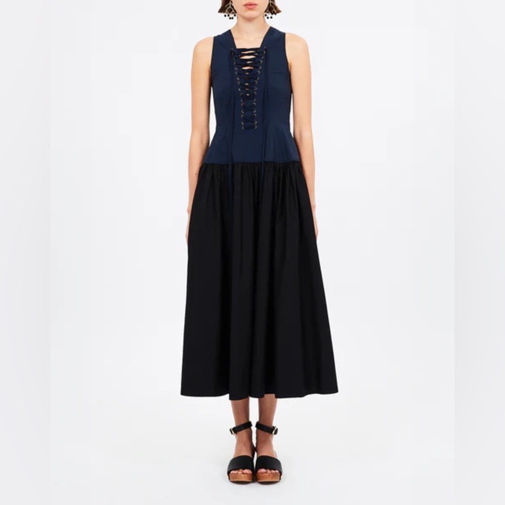 Ulla Johnson Denia Dress in Twilight Colorblock Size 6